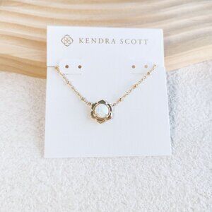 Kendra Scott - Susie Bright White Kyocera Opal Necklace Gold